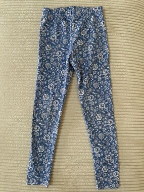 Polo Ralph Lauren Girls' Blue Floral Stretch Leggings in Size 6